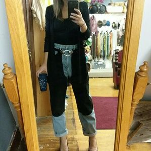 Vintage high waisted western chaps suede jeans